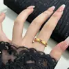 Exquisito Anillo de Corazón para Mujer, Lujo Accesible, Moderno y Elegante, Anillo Abierto Personalizado, Diseño Nicho Estilo Ins, Tendencia Anillo Dedo Índice