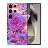 Adequado para capa de celular Samsung S26ULTRA A90 padrão rosa S24 fosco A16 preto TPU macio capa protetora A07