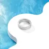 Escuadra de fila completa Anillo de fila completa de diamantes Nicho de alta calidad Todo para combinar Anillo de doble fila de diamantes de plata de ley s925 Anillo de diamantes Anillo de boda para hombres y mujeres