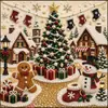 Pintura Diamante DIY Handmade de Natal com Pérolas e Diamantes 5D Transfronteiriça Novo Papai Noel Árvore de Natal Materiais de Decoração