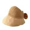 Sombreros de Primavera y Verano para Mujer con Ala Extensa, Adecuados para Salidas a la Playa, Protección Solar, Sombrero de Copa Abierta, Sombrero de Pescador Plegable, Sombrilla con Ala Grande