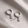 Fivela de Brinco Exquisita Pequena em Zircônia Gota d'Água para Mulheres, Luxo Leve, High-End, Brincos Versáteis, Simples, Fashion, Brinco para o Dia a Dia