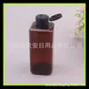 Garrafa Quadrada com Tampa Flip Borboleta 200ml Garrafa Marrom para Remédio de Peixe Garrafa de Shampoo 200ml Garrafa para Álcool em Gel Garrafa Quadrada de Gel