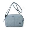 Bolsa Ligera para Teléfono Móvil para Mujer Cruzada 2025 Nueva de Moda Versátil Bolsillo Múltiple con Solapa Pantalón Bolsa Horizontal de Tela Hombro Único Bolso de Mujer Multicapa Pequeño