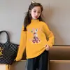 Y2345# Camiseta de Terciopelo para Niñas Manga Larga Nueva Estilo Western Infantil Camisa de Retiro Ropa Infantil Femenina Infantil Camiseta Básica Tendencia