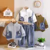 2026 Nueva Ropa Infantil Conjunto de Ropa de Otoño para Niños Conjunto de Dos Piezas Sudadera de Manga Larga de Primavera y Otoño para Bebés y Niños Ropa Moderna para Bebés Niños