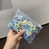 Argola de Toalha Infantil Sem Pelo Elástico de Borracha Alta Amarrador de Cabeça Feminino Elástico de Polegar de Menininha Faixa de Cabelo Corda para Cabeça de Bebê