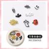 Cross Border Halloween Nail Art Acessórios Set Metal Spider Skull Pumpkin Cross Ghost Festival Nail Drill Set