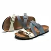 Ruizu 2025 Primavera y Verano Chanclas de Corcho para Mujer Sandalias de Moda para Hombre Zapatos de Playa de Pino de Agua Transpirables para Estudiantes