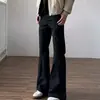 Pantalones de Campana Minimalistas de Gama Alta para Hombre, Nuevo Estilo Veraniego, Corte Holgado, Adelgazantes, Pierna Recta, Casual, Modernos, Elegantes