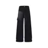Calça de trabalho casual masculina de algodão puro para comércio exterior transfronteiriço, corte reto solto, design versátil retrô americano estiloso