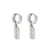 Aretes de hoja para hombre al por mayor transfronterizo personalidad punk hip-hop callejero aretes de pareja aretes de moda aretes para hombre aretes