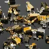 Acessórios de metal para DIY, clipes de posicionamento, fechos de fio, fechos de corda, clipes, acessórios para brincos de pena, materiais para pulseiras e colares, fechos de conexão