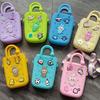 Bolsa de Silicona con Cremallera de Agujeros Bolso de Mano de Verano para la Arena Bolso de Agujeros Colorido Bolso de Playa DIY Bolso de Gelatina
