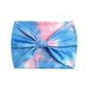 Banda elástica para el cabello de 18 cm de ancho con efecto tie-dye, ideal para yoga, deportes y absorción del sudor, estilo europeo y americano.