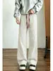 Pantalones a Cuadros Retro Americanos para Hombre, Otoño, Colores Contrastantes, Hacen que las Piernas Parezcan Más Largas, Pantalones Holgados de Pierna Recta, Buena Caída, Pantalones Deportivos Casuales
