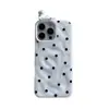 Funda de Teléfono iPhone16promax de Nueva Ola Japonesa y Coreana con Puntos para Apple 15Pro Estéreo 14 Resistente a Caídas 13P Mujeres
