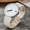 Reloj de concepto coreano con correa de malla tejida, reloj giratorio para niños y niñas, reloj de correa de acero unisex de moda, reloj de comercio exterior