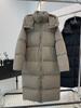 Talla Grande Invierno Blanco Pato plumón Edredón Grande Chaqueta de plumón para Mujer Larga Hasta la Rodilla Estilo Coreano Gruesa con Capucha Removible Cálida