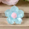 Serie de Flores Luminosas Material de Resina DIY Accesorios Pinzas para el Cabello Adornos para el Cabello Imanes para Refrigerador Flores Coloridas Decorativas de Doble Capa Venta al por Mayor