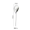 Cuchara de servir de acero inoxidable 304, Cuchara para compartir alimentos estilo occidental, Cucharita de café con forma de concha, Cuchara de servicio, Cuchara para sopa, Cuchara coladora, Cuchillo y tenedor para pescado de hotel