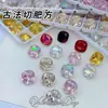 10mm Corte Antigo Quadrado Gordo Alta Qualidade Material K9 Joias para Nail Art Base Pontiaguda Diamante de Forma Especial Diamante para Nail Art Usável Atacado de Diamantes para Nail Art