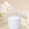 Corona de novia estilo coreano 2024, tocado de princesa de alta gama, accesorio para el cabello para ceremonias de adultos, regalo de decimoctavo cumpleaños