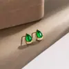 Silver Art Source Pendientes de Plata Pura S925 con Forma de Gota de Agua Personalizados Versátiles de Lujo Ligero Originales Accesorios para Orejas para Mujeres con Perforaciones