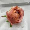 Cabeza de flor artificial capullo de rosa comercio exterior transfronterizo cabeza de flor rosa flor falsa sentido avanzado capullo de rosa flor de seda pasador de pelo capullo de flor