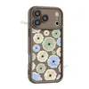 Venta Caliente Shopee Funda de Teléfono Fresca de Margarita Azul y Verde iPhone18pmins Calcomanía Floral Cubierta Protectora Mate