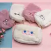 Nueva Bolsa de Maquillaje de Peluche Simple Linda ins Nubes Oso Sonriente Bolsa de Lavado de Manos Bolsa de Almacenamiento de Maquillaje