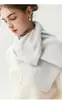 Cachecol de Lã Cashmere 100% Kang Sai Ni para Mulheres Outono e Inverno Ponto Sete Malha de Duas Lâminas Espessada Cor Sólida Cachecol Quente