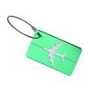 Etiqueta de equipaje de aleación de aluminio para aviones de viaje al extranjero, etiqueta de equipaje, tarjeta de embarque, tarjeta de facturación de metal