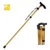 Bastón de Trekking Plegable para Exteriores de Venta Caliente Transfronterizo, Bastón Telescópico de Cinco Secciones para Ancianos, Bastón de Senderismo para Viajes, Venta al por Mayor de Bastones para Caminar