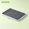 BNBSBandeja de Drenaje de Doble Capa para el Hogar de Plástico Rectangular Bandeja para Té Bandeja para Frutas Bandeja para Tazas de Agua Tazas de Té Bandeja de Drenaje