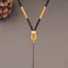 Cordão de pingente trançado à mão grosso pingente masculino com corda cordão para pescoço corda colar de pescoço de corda ajustável