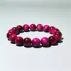 Pulsera Ojo de Tigre Azul Pavo Real Ojo de Tigre Azul Deslumbrante Ópalo de Madera Azul Cielo Pulsera Ojo de Tigre Ojo de Gato Pulsera Azul de Ojo de Tigre