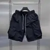 Shorts Cargo Esportivo Casual Japonês Solto Fino Funcional de Bolso Grande Novo Verão 2025