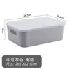 Caixa de Armazenamento Japonesa Branca Espessa Organizador de Bagunça Cesta de Armazenamento Caixa de Armazenamento Plástico para Cozinha Dropshipping Atacado