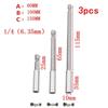 1/4 cabeça elétrica forte biela magnética pistola de mão furadeira haste de extensão haste de extensão 6.35mm manga adaptador rápido