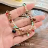 Collar de Borla con Cuentas de Dopamina, Pulsera Versátil Exquisita de Verano, Accesorio de Cadena para Clavícula Estilo Bohemio Suave de Alta Gama