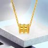 Jóias em ouro areia colar cintura pequena feminino luxo leve nicho corrente clavicular flor carro simulação pingente ouro jóias feminino senso de alta qualidade