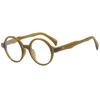 Gafas de sol redondas retro Mitin para hombre, gafas resistentes a los rayos UV, gafas de sol de color carey para mujer, gafas de sol artísticas y modernas.