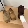 Sapatos de algodão com sola grossa e fleece, bolsa Rad retrô, quentes e bonitos 2026 Mules, sapatos de salto sem cadarço, inverno