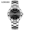 Relógio da Marca Longbo relógio de quartzo transfronteiriço para casal relógio feminino pulseira de aço simples à prova d'água relógio masculino atacado