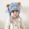 Chapéu de bebê inverno outono inverno outono inverno fofo meninos e meninas protetores de orelha de pelúcia bebê quente chapéu de cashmere grosso