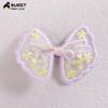 Pinza para el pelo con lazo bordado de encaje para niños Joyería Estilo Coreano Pinza de Pato para Niña Clip Lateral Lindo para Flequillo