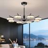 Lustre para Sala de Estar Moderno Luxo Leve Meados do Século Iluminação de Hall de Entrada Atmosférica de Alto Padrão Lâmpada de Hall Criativa Minimalista Italiana de Alto Padrão