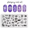 Placa de acero para estampado de arte de uñas flor de encaje mariposa cuadros estilo nacional aplicación de uñas fabricación de uñas plantilla de transferencia 6*12