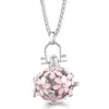 Pendente Vazado Flor Gota Mexicana Aromaterapia Corrente de Aço Titânio Diamante Difusor de Óleo Essencial Colar para Mulheres
